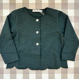 Cardigan cappe verde petrolio mélange La Mascot 541802047