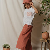 Pantalone palazzo rosa malva Time to Bloom 133404