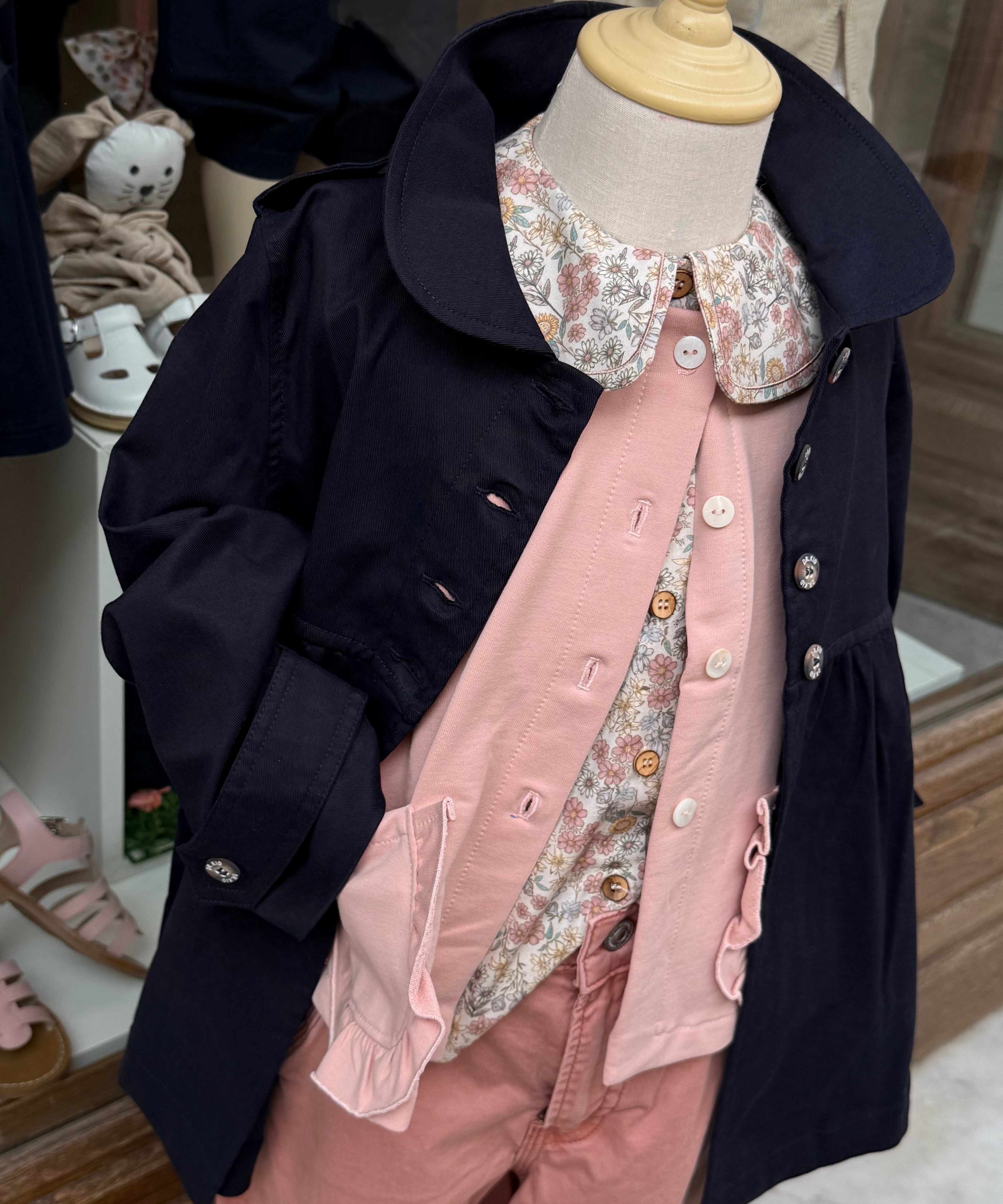 Trench blu DK382