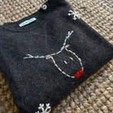 Maglioncino LAB con ricamo RENNA