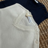 Gilet scollo v latte I Ferrarini I2505