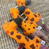 Pupazzo GIRAFFA mis. grande - Tessuti e Vissuti capsule x LANUVOLALAB