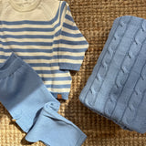 Set spezzato newborn azzurro e latte DK213
