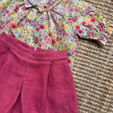 Camicetta mezza manica fiorellini Mariella Ferrari CAE5BIS