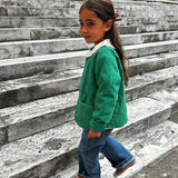 Giacca bomber velluto verde Compania Fantastica 11423