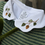 Polo LAB con colletto cappe piquet autunno ricamati a mano