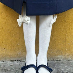 Velvet Bow Tights Stockings 24049