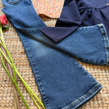 Jeans stretch mid rise skinny flaire lavaggio blu Noelia LTB