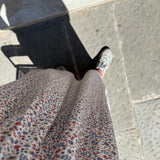 Abito LAB donna fiorellini punto smock con ricamo