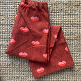 Pantalone Compania Fantastica velluto a costine fantasia bocche 11411
