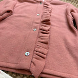 Cardigan Magil rosa babol con rouches IN22068