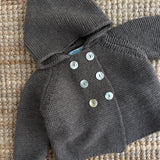 Giacca doppio petto con cappuccio talpa Mi Lucero x LA NUVOLA LAB 24099