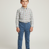 Pantalone a sigaretta in velluto a coste avio B9979 Tartaleta