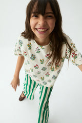 T-shirt cropped fiorellini Compania Fantastica 42415