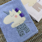 Asciugamano latte UNICORNO - Tessuti e Vissuti capsule x LANUVOLALAB