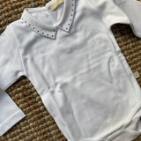 Body colletto ricamato pois BG19B BabyGi