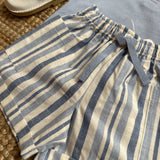Bermuda righe burro e azzurro DK507