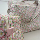Beauty pochette cubotto LAB margherite rosa