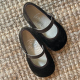 Ballerine velluto testa di moro B2601