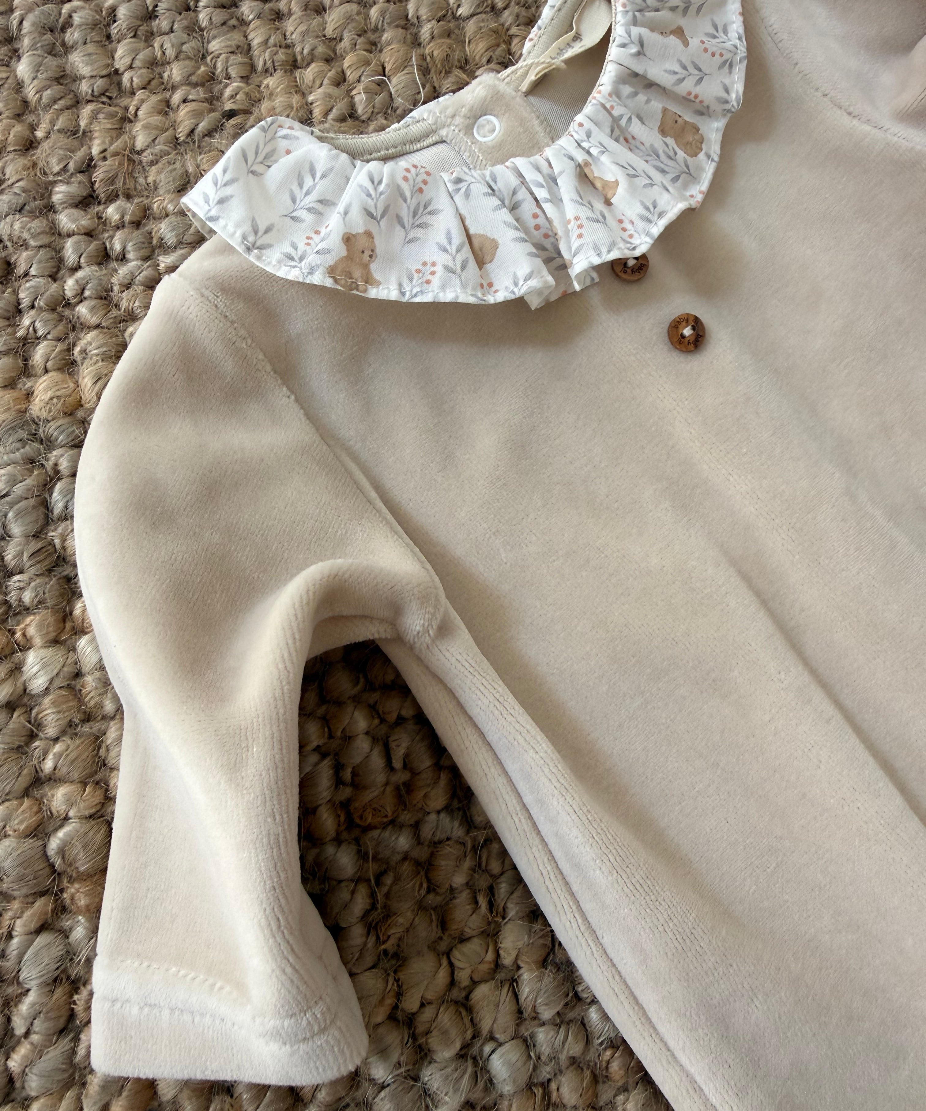 Tutina in ciniglia con orsetti TO50G BabyGi
