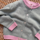 Cardigan misto cashmere salvia orchidea Malvi F2M006GFLL
