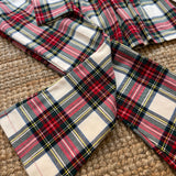 Completo LAB tartan fondo panna pantalone zampetta