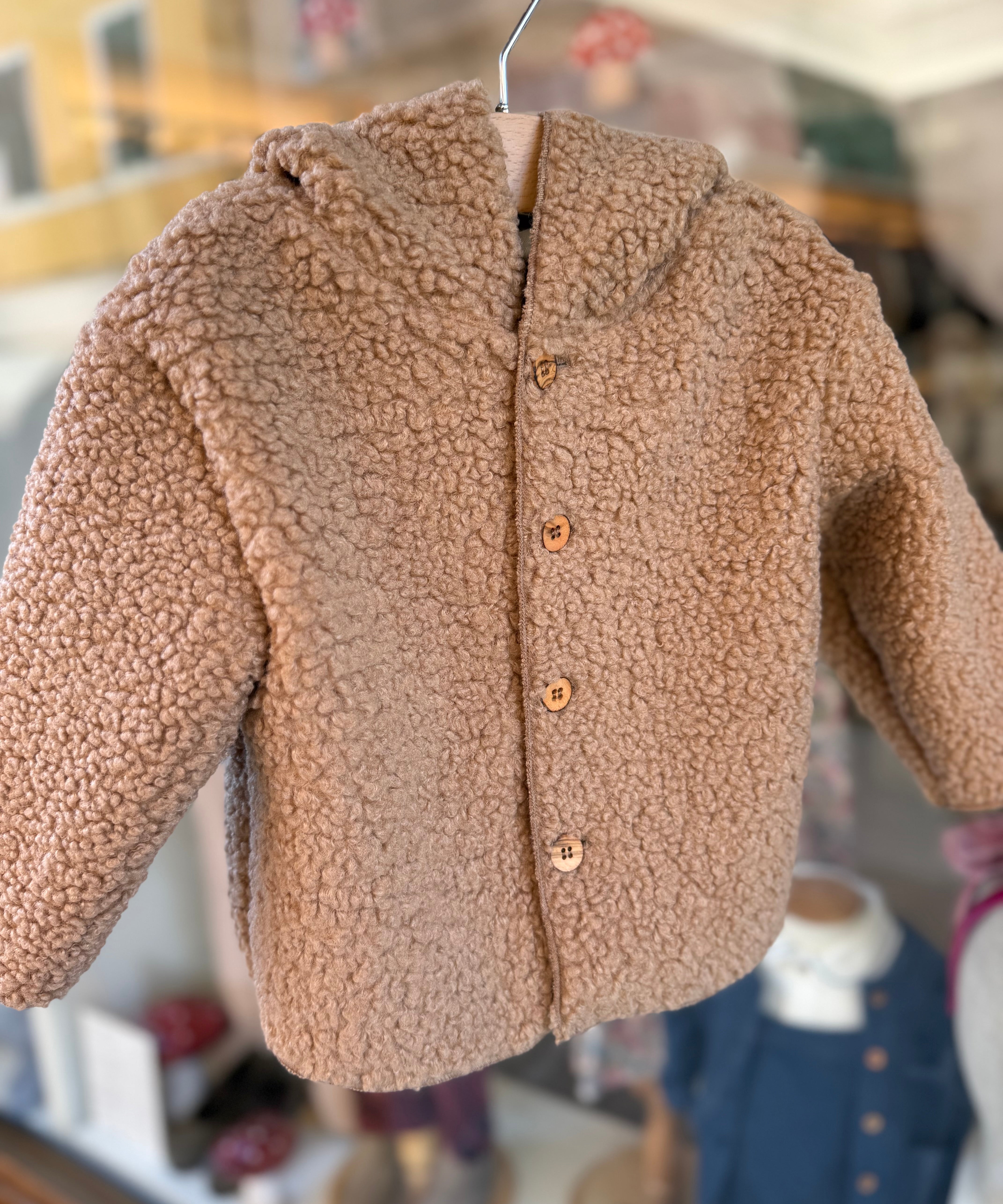 Giacchina con cappuccio teddy 138903 Time to Bloom