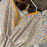 Kaftano LAB fiorellini con maxi serpentina