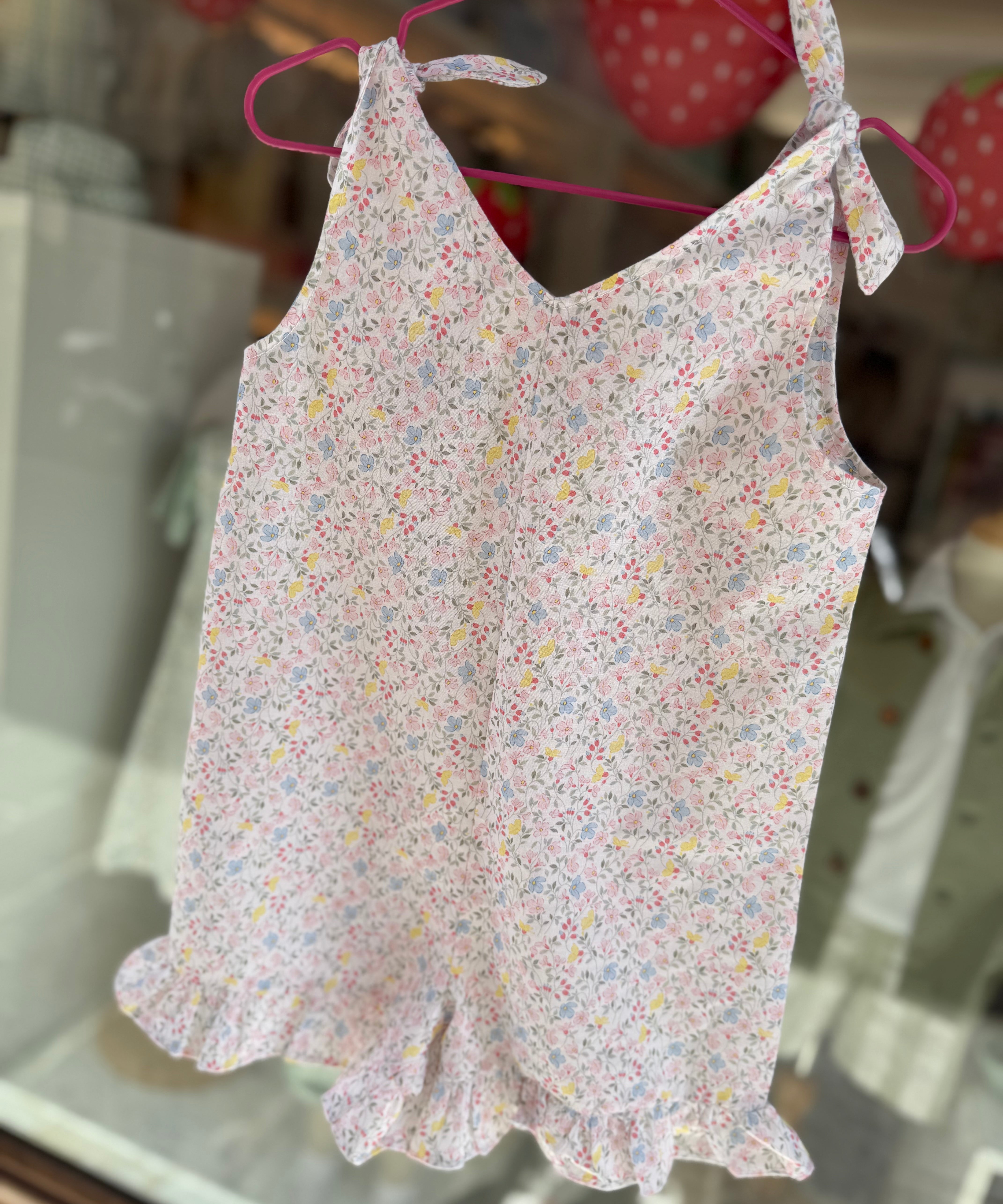 Tutina LAB fiorellini pastello con frill