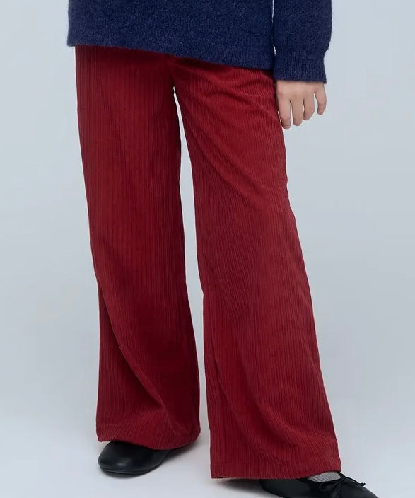 Pantalone palazzo velluto a coste ciliegia 11462 Compania Fantastica