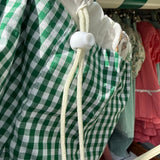 Costume boxer LAB in cotone vichy dettagli jungla