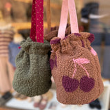 Borsa bucket LAB teddy ciliegie