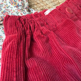 Pantalone velluto a coste ciliegia Mariella Ferrari PTB2
