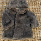 Cappottino ecopelliccia tortora 564101367 La Mascot