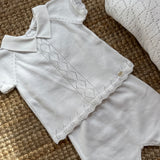Set spezzato newborn bianco DK117