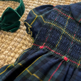 Tartan smocked dress 714105R15Q