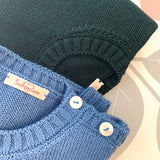 Crewneck sweater in ultramarine blue art BA08-LANA