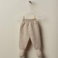 Pantalone newborn sabbia con piedini in cashmere art I23.00322A