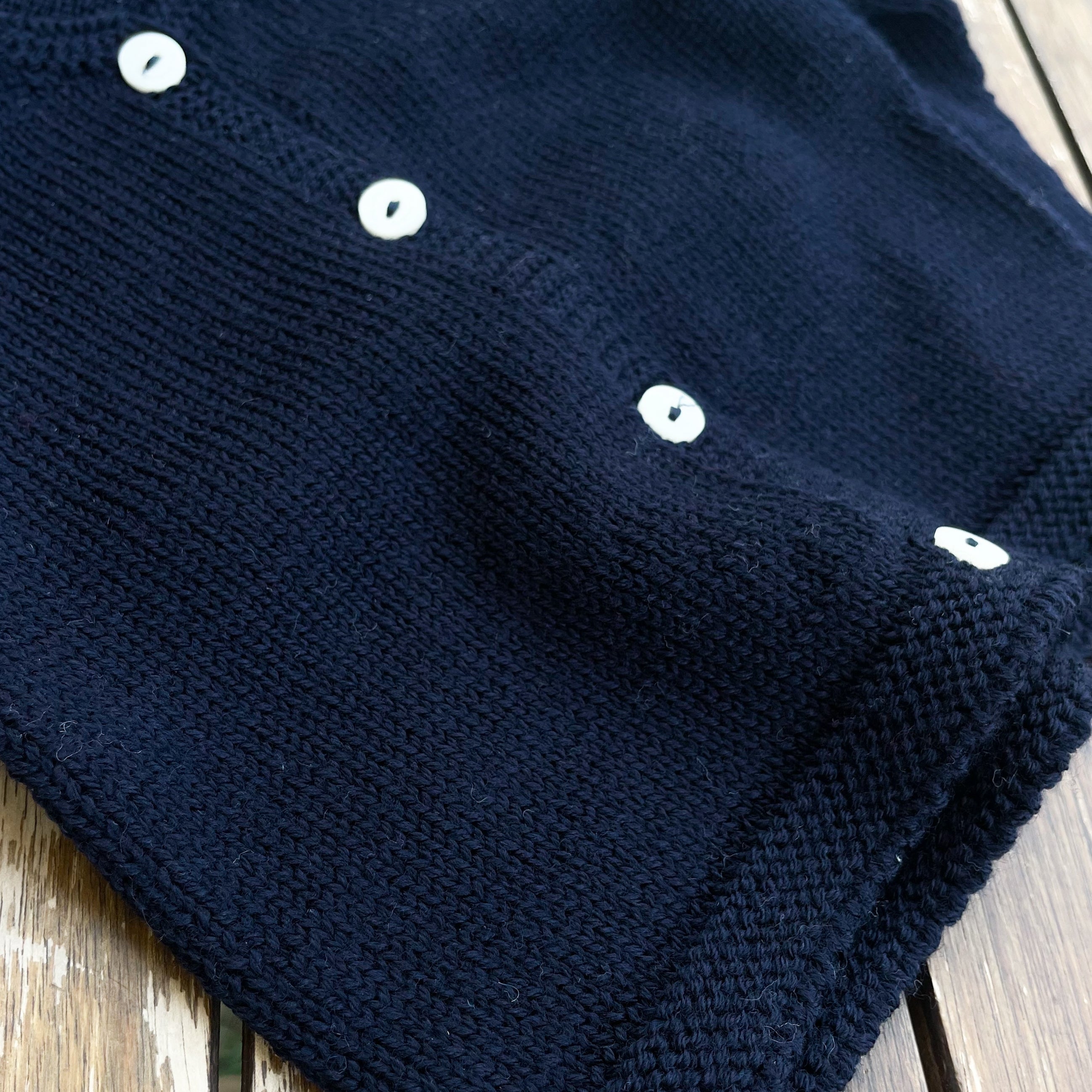Cardigan girocollo blu Mi Lucero x LA NUVOLA LAB 24064