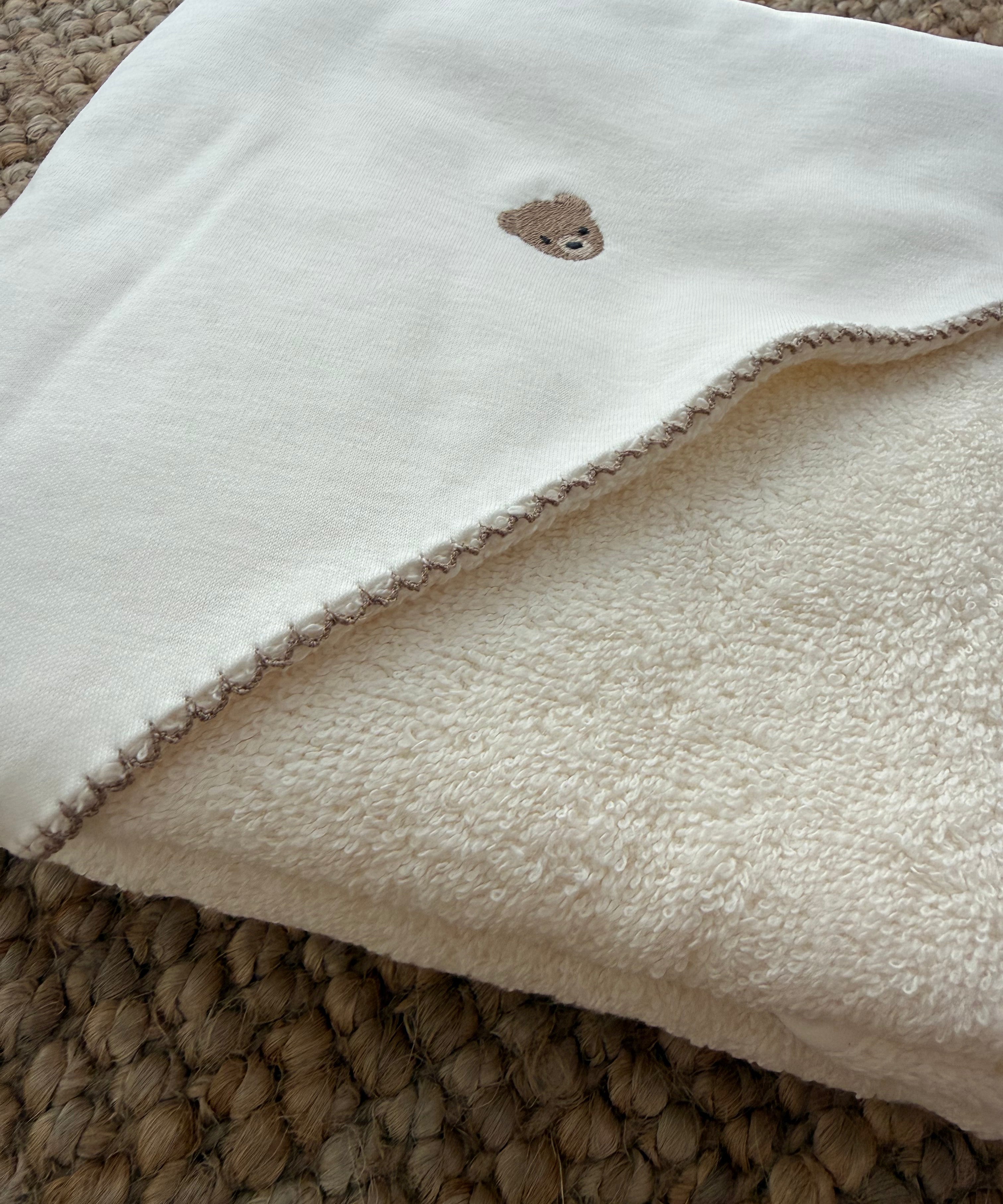 Asciugamano da bagno telo quadrato con orsetto BEAR03 BabyGi