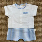 Pagliaccetto righe bianco e azzurro Coast CS45B Baby Gi