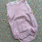 Pagliaccetto righe bianco e rosa CS47G Baby Gi