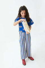 Pantaloni rigoni burro e blu Compania Fantastica 41417