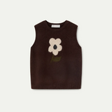 Gilet marrone disegno fiore 10214 Compania Fantastica
