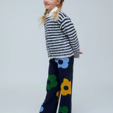 Cardigan righe burro e blu 10215 Compania Fantastica