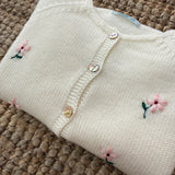 Cardigan burro con ricamo a mano Mi Lucero x LA NUVOLA LAB 24064