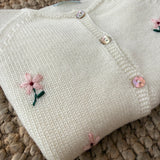 Cardigan burro con ricamo a mano Mi Lucero x LA NUVOLA LAB 24064