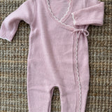 Tutina newborn modello incrociatino rosa DK190 DrKid