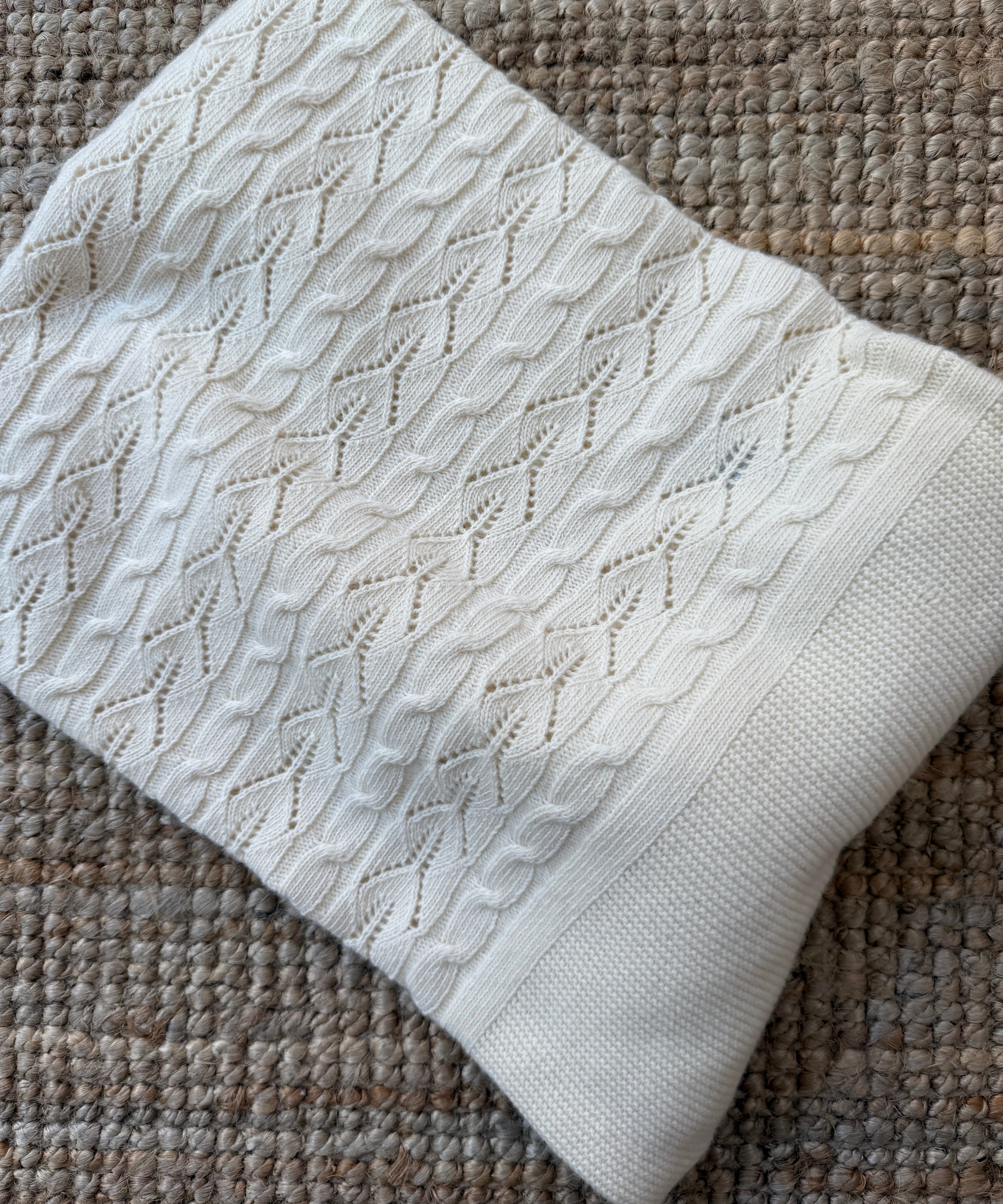 Coperta trecce colori naturali DK155 DrKid