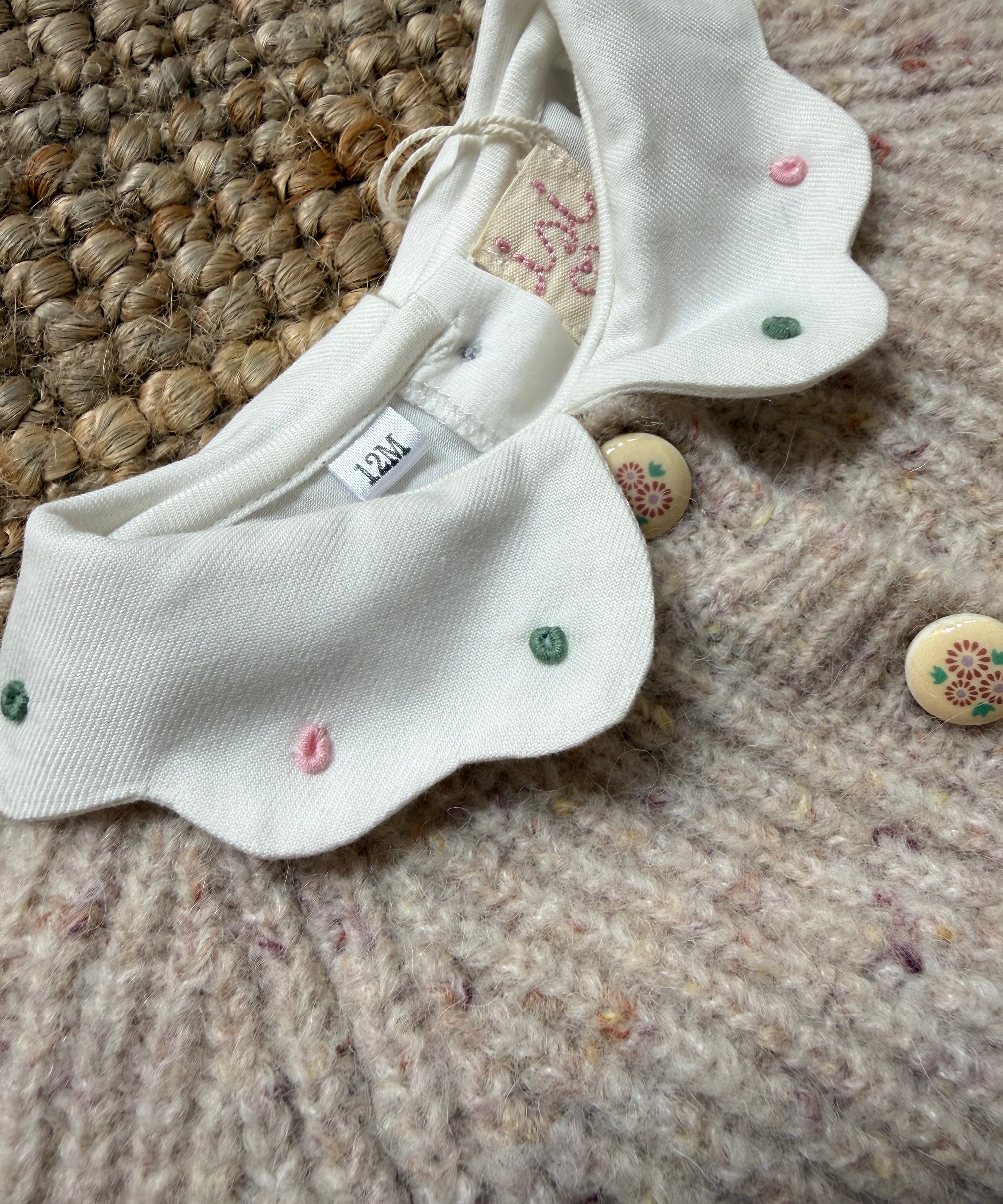 Polo latte colletto ricamato Malvi F25I119CAJJ